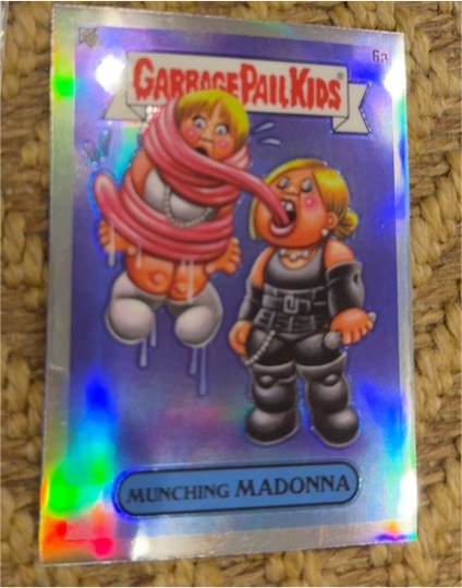 2024 Topps Garbage Pail Kids Chrome Series 7 #6a Munching Madonna — front