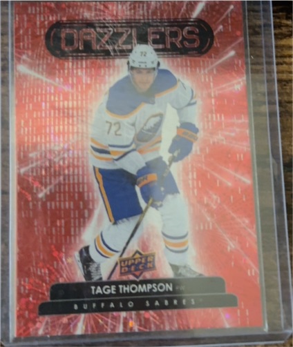 2022-23 Upper Deck Dazzlers Blue #DZ-20 Tage Thompson — front