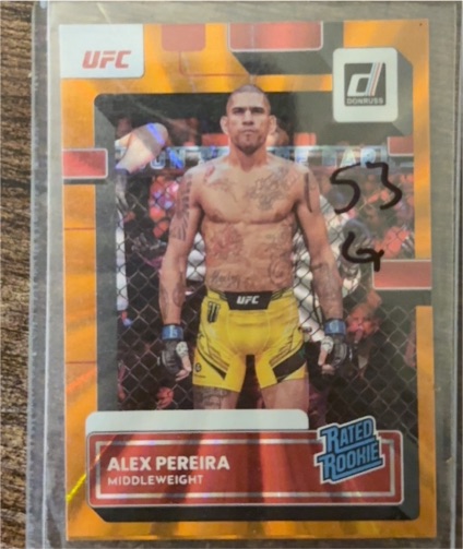 2023 Donruss UFC #209 Alex Pereira Rated Rookie — front