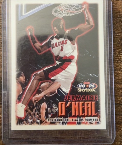 1999-00 Skybox Hoops #2 Jermaine O'Neal — front