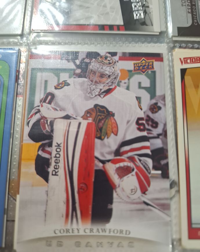 2011-12 Upper Deck Canvas #C6 Corey Crawford — front