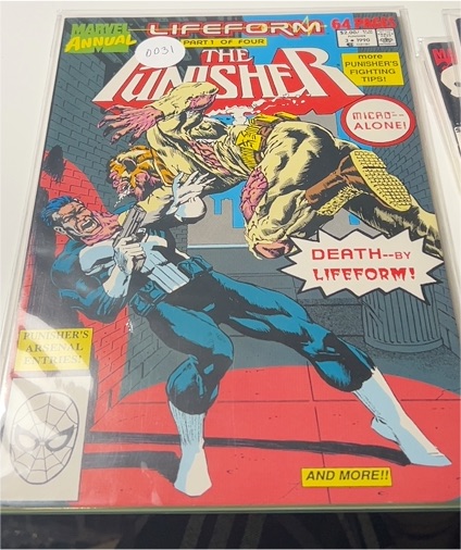 1990 Marvel Comics The Punisher Annual #3 Lifeform — front