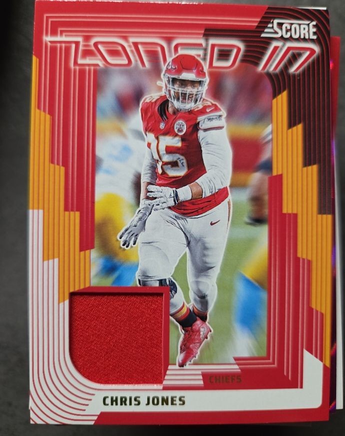 2025 Panini Score Zoned In #ZON-CJS Chris Jones — front