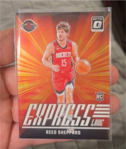 2024-25 Panini Donruss Optic #16 Reed Sheppard Express Lane — front