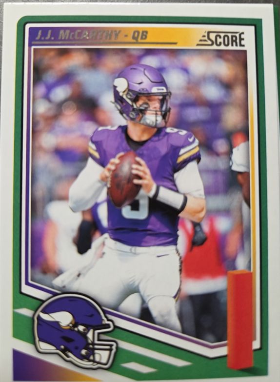 2025 Panini Score #291 J.J. McCarthy — front