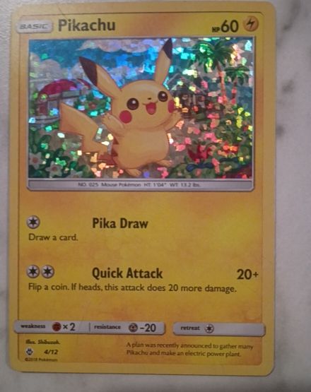 2018 McDonald's Promo #4 Pikachu — front