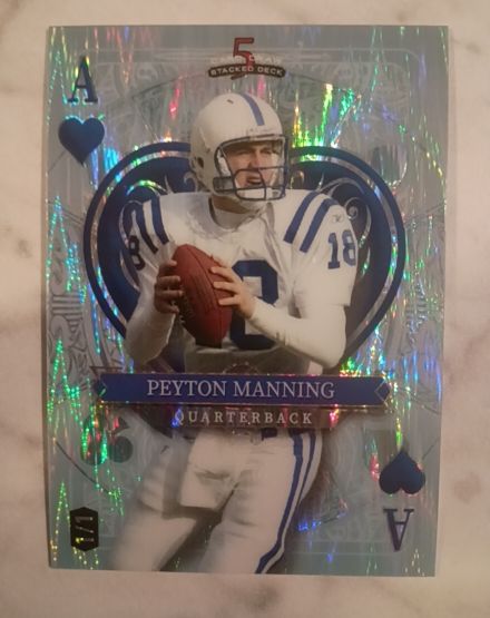 2024 Wild Card 5 Card Draw Stacked Deck #10 Peyton Manning — front