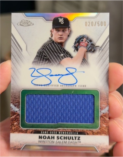 2025 Topps Chrome Pro Debut #PDJAR-NS Noah Schultz — front