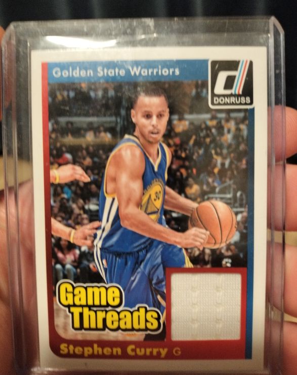 2014-15 Panini Donruss Game Threads #Stephen Curry — front