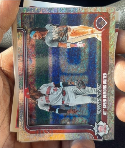 2025 Topps #295 Elly De La Cruz & Jonathan India — front