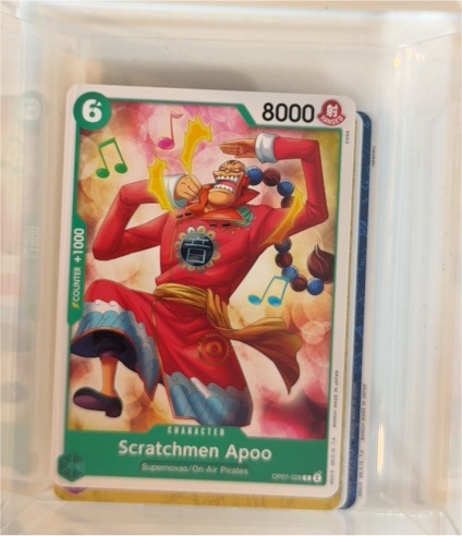 One Piece Card Game OP07-028 Scratchmen Apoo 500 Years in the Future — front