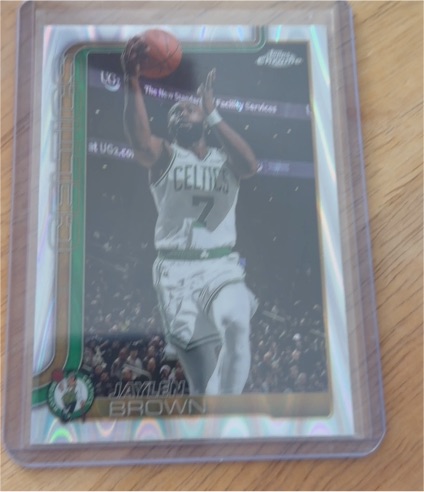 2025-26 Topps Chrome #51 Jaylen Brown — front