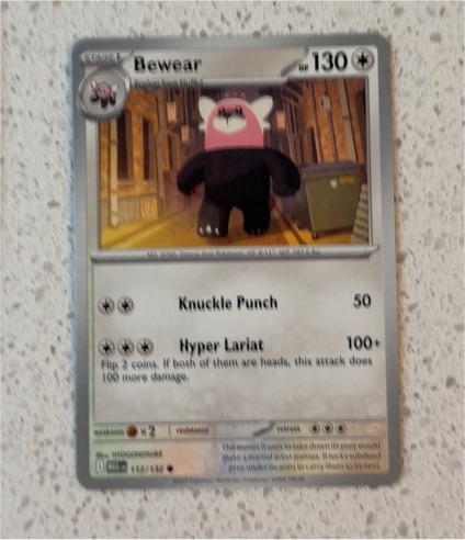 2020 Pokémon Mega Evolution #112 Bewear — front