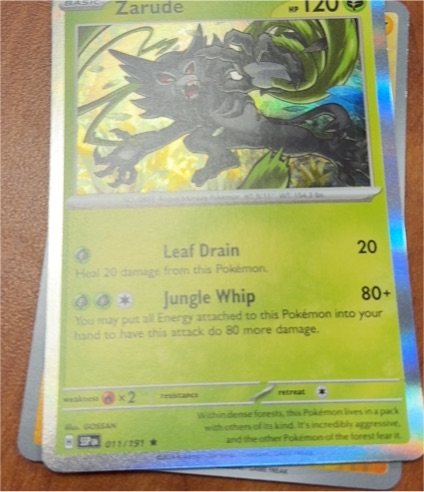 2023 Pokémon Surging Sparks #011 Zarude — front