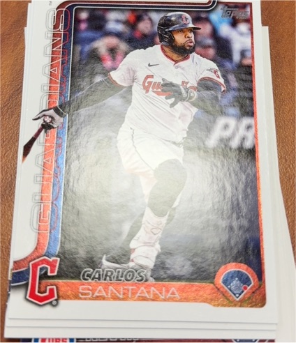 2025 Topps Update Series #US148 Carlos Santana — front