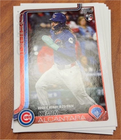 2025 Topps Update Series #US128 Kevin Alcantara Rookie Debut — front
