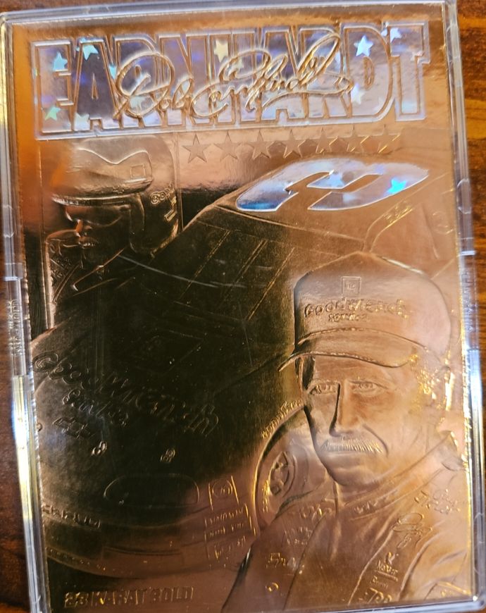 1996 Scoreboard 23KT Gold #3 Dale Earnhardt — front