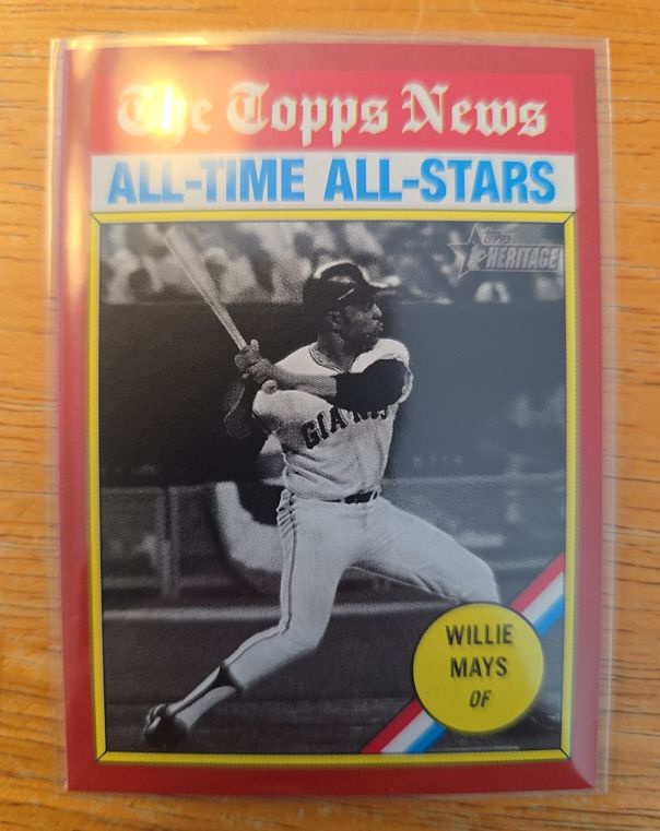 2025 Topps Heritage #341 Willie Mays All-Time All-Stars — front