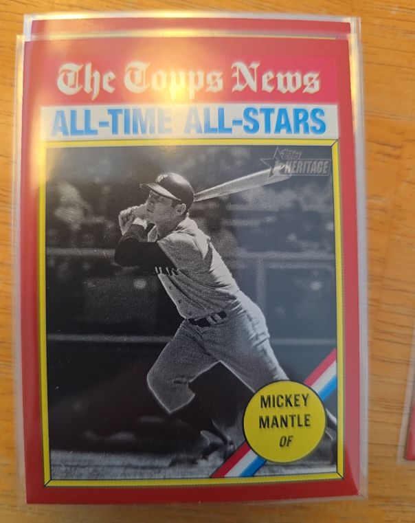 2025 Topps Heritage #349 Mickey Mantle — front