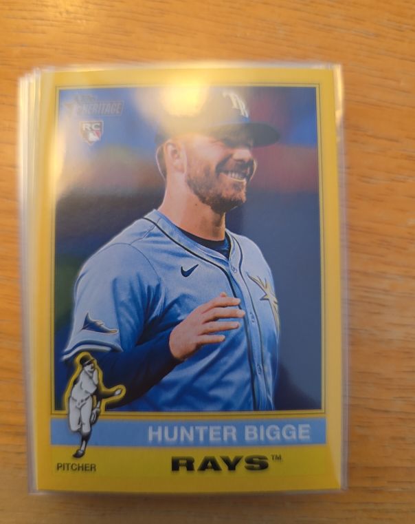 2025 Topps Heritage #256 Hunter Bigge — front