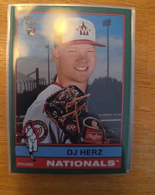 2025 Topps Heritage #289 DJ Herz — front