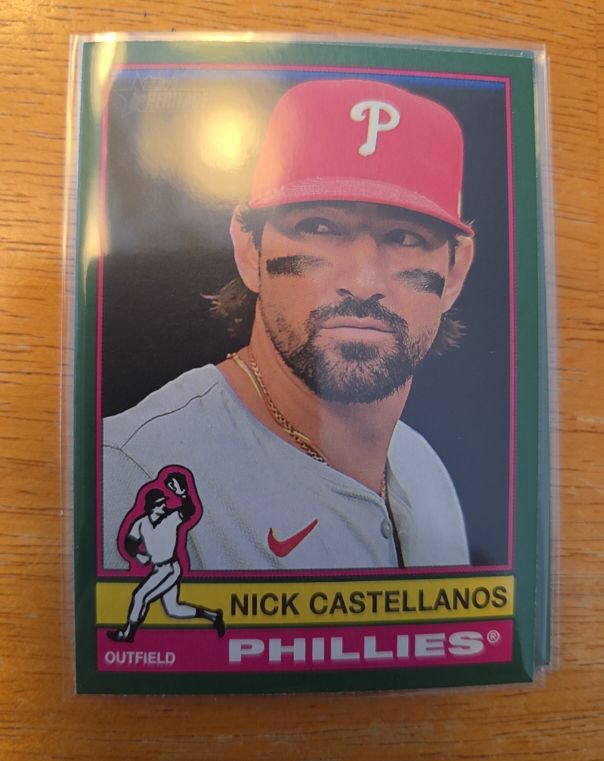 2025 Topps Heritage #315 Nick Castellanos — front
