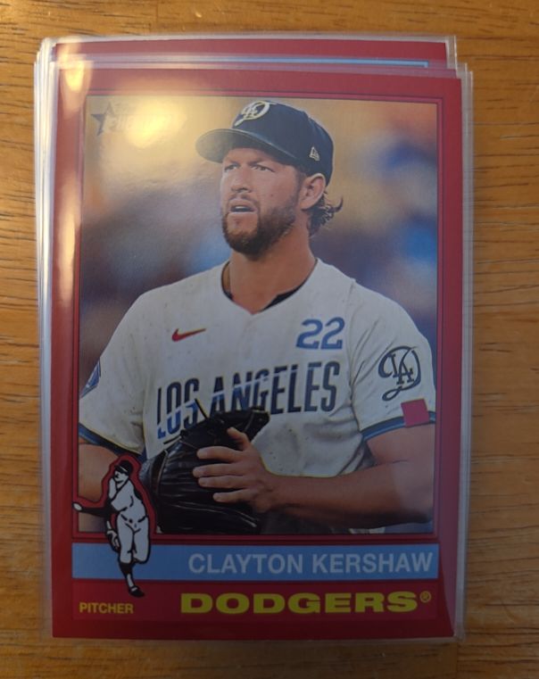 2025 Topps Heritage #64 Clayton Kershaw — front