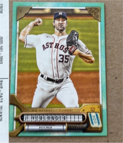 2022 Topps Gypsy Queen #48 Justin Verlander — front