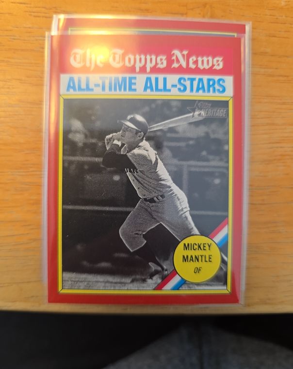 2025 Topps Heritage #349 Mickey Mantle — front