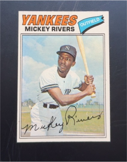 1977 Topps #305 Mickey Rivers — front