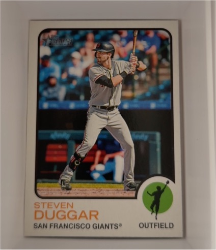 2022 Topps Heritage #448 Steven Duggar — front