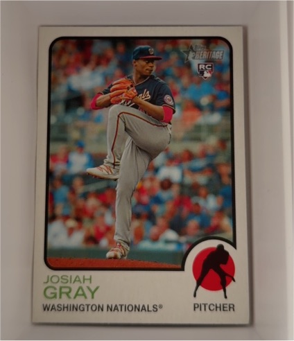 2022 Topps Heritage #125 Josiah Gray — front