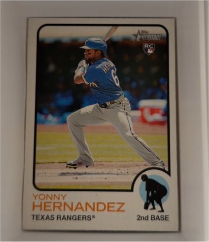 2022 Topps Heritage #79 Yonny Hernandez — front