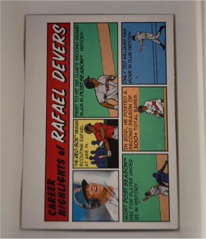 2022 Topps Heritage '73 Topps Comics #73TC-17 Rafael Devers — front