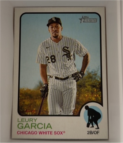 2022 Topps Heritage #380 Leury Garcia — front