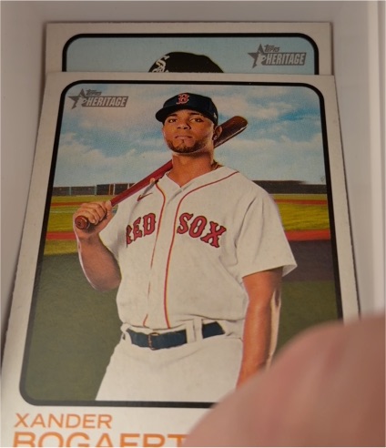 2023 Topps Heritage #1 Xander Bogaerts — front