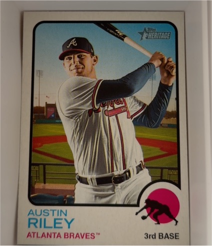 2022 Topps Heritage #193 Austin Riley — front