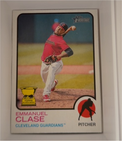 2022 Topps Heritage #394 Emmanuel Clase — front