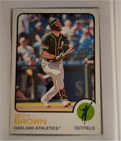 2022 Topps Heritage #328 Seth Brown — front