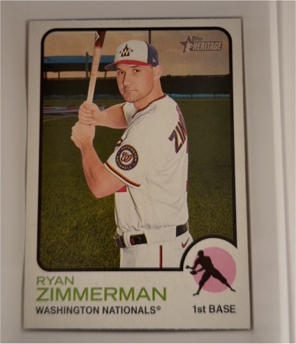 2022 Topps Heritage #199 Ryan Zimmerman — front