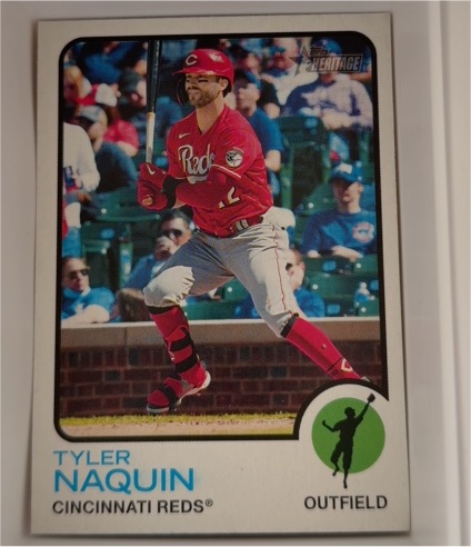 2022 Topps Heritage #97 Tyler Naquin — front