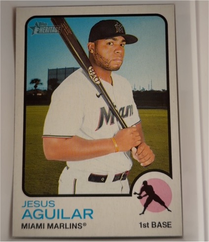 2022 Topps Heritage #298 Jesus Aguilar — front