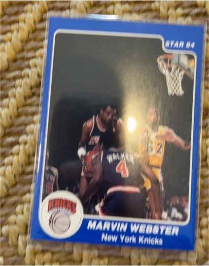 1983-84 Star #64 Marvin Webster — front