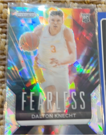 2024 Panini Prizm Draft Picks Fearless Ice Prizm #22 Dalton Knecht — front