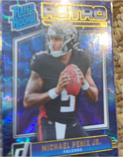 2024 Panini Donruss #7 Michael Penix Jr. Retro Rated Rookie — front