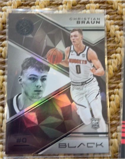 2022-23 Panini Black #0 Christian Braun Rookie — front
