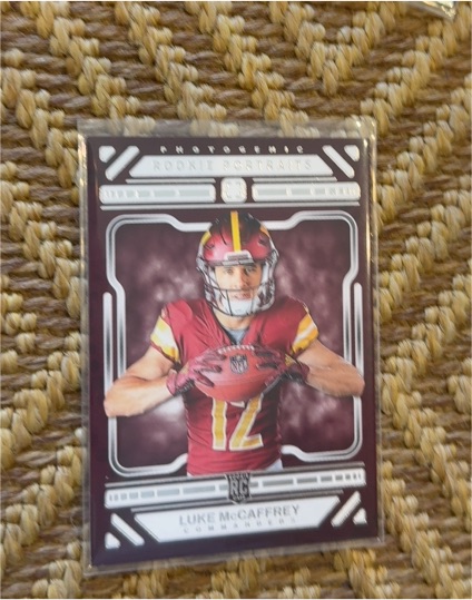 2024 Panini Photogenic #180 Luke McCaffrey Rookie Portraits — front