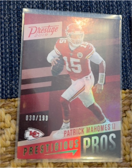 2019 Panini Prestige Prestigious Pros #PP-PM Patrick Mahomes II — front