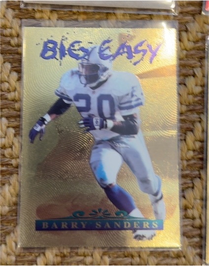 1996 Collector's Edge Big Easy Gold Foil #7 Barry Sanders — front