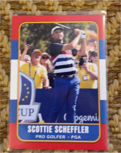 2023 Scottie Scheffler Golf Card — front